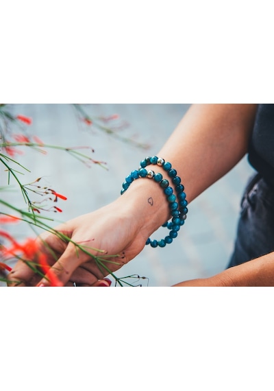 Excalibur Doğal Taş Bileklik Apatit1 Apatit Çok Renkli