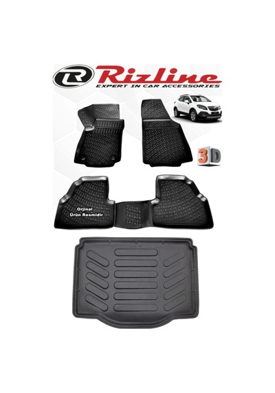Rizline Opel Mokka 2012-2020 3D Paspas+Bagaj Havuzu Seti