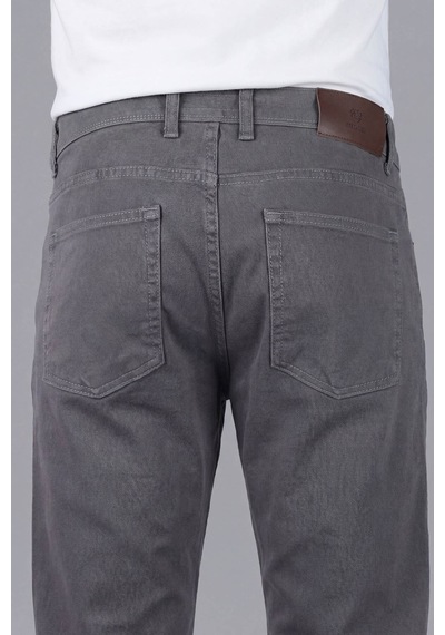 Bisse Gri Gabardin Pamuklu 5 Cepli Spor Pantolon Pns24k24004 D55