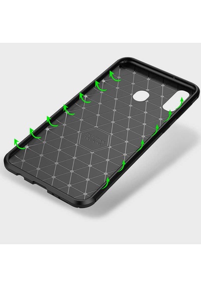 Samsung Galaxy Uyumlu M20 Kılıf Karbon Silikon Case