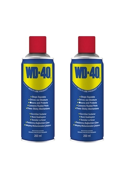 WD-40 Yağlayıcı ve Pas Sökücü Sprey 2 x 200 ML