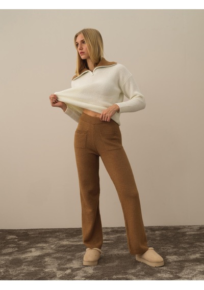 Camel Lüks Pamuk Dokulu Regular Fit Pantolon 850959