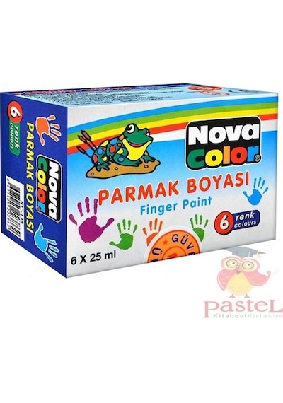 Parmak Boyası 6 Renk - Nova Color ( 6 x 25 Ml )