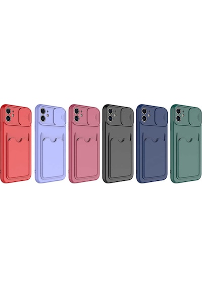 Apple Uyumlu iPhone 11 Kilif ?Zore Kartix Kartlik Bölmeli Kilif 499853788