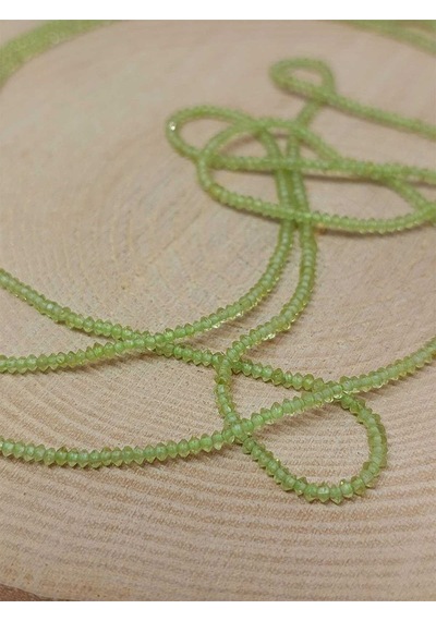 Bileklik Boy Peridot Zebercet Taşı Dizi 1 1.8mm 51122 Yarım Dizi 17cm Uzunluğundadır Çok Renkli