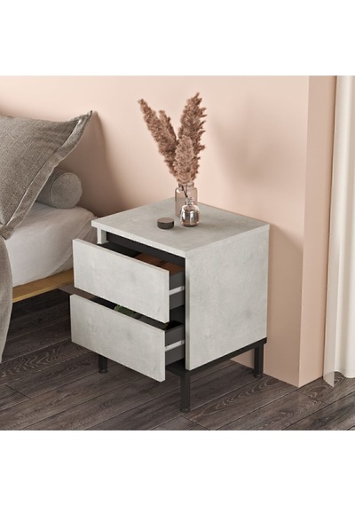 Arya Komodin 2 Çekmece Metal Ayaklı Taş-siyah Ary25-tl Kum Taşı Arya Komodin 2 Çekmece Metal Ayaklı Taş-siyah Ary25-tl Kum Taşı