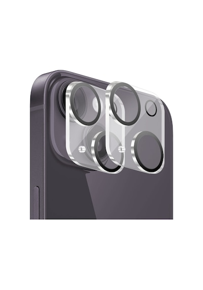 Buff Apple Uyumlu iPhone 14 / 14 Plus Kamera Lens 2 Adet Şeffaf