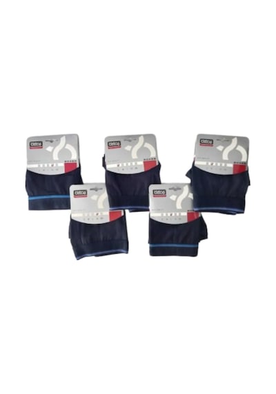 5'li Erkek Likralı Boxer Lacivert
