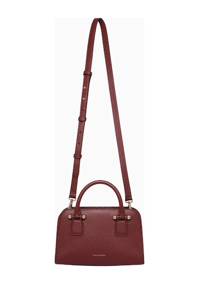 Strathberry Mini Georgia Tote Çanta Burgundy Oxblood, Şık Ve Işlevsel Omuz Çantası Bordo