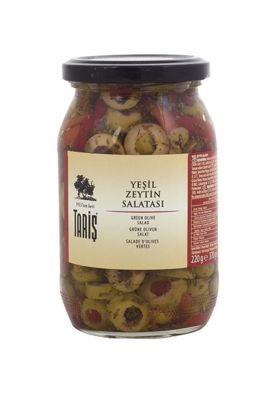 Tariş Yeşil Zeytin Salatası Cam 370 G