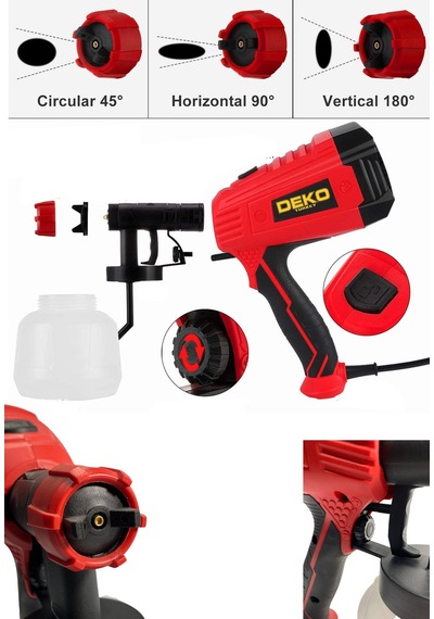 Deko Turkey Basınçlı Elektrikli Sprey Boya Püskürtme Tabanca 900W