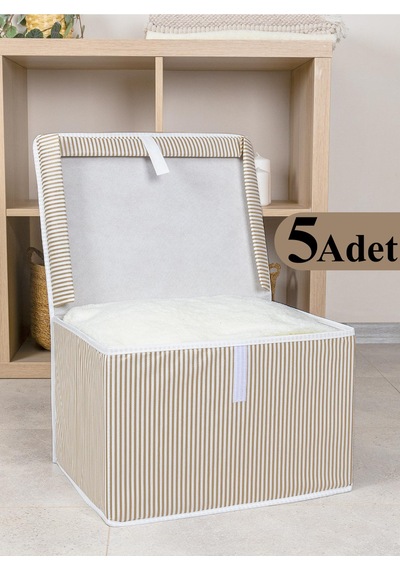 5 Adet Çok Amaçlı Düzenleyici Kutu Mini Boy Kahverengi