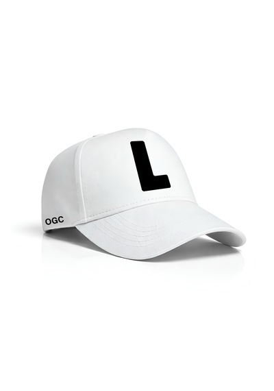 Ogc L Harfi Unisex Şapka Beyaz