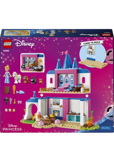 LEGO® ǀ Disney Princess Sindirella Hayvan Dostları Şatosu 43283 – 4+ Yaş için Yaratıcı Oyuncak Yapım Seti (149 Parça)