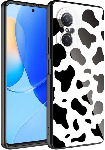 Huawei Nova 9 Se Kılıf Kamera Korumalı Desenli Sert Silikon Zore Epoksi Kapak NO7