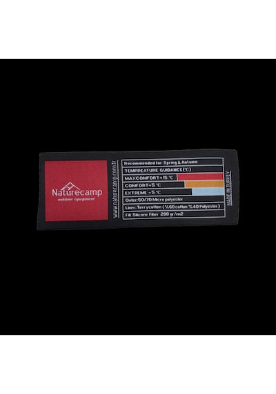 Naturecamp Oga 200g (75x180 Cm) Yastıklı Uyku Tulumu -5 Gri