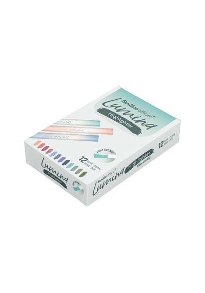 Scrikss Office Lumina Fosforlu Kalem Lotus Colour - 687u 12 Lik Amb 124-Pembe