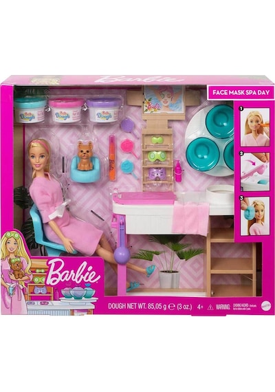 Barbie Yüz Bakımı Yapıyor Oyun Seti    Gjr84