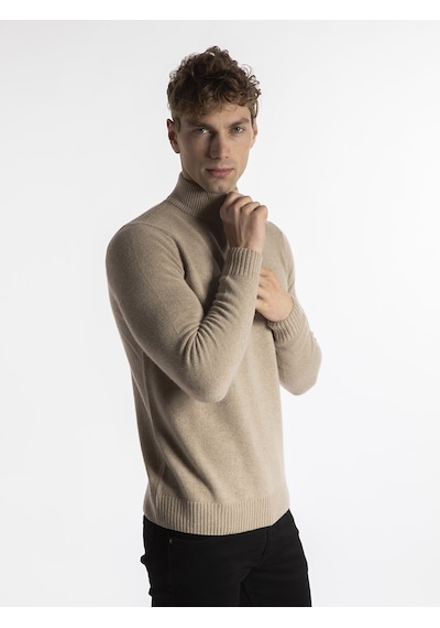 Trussardi Erkek Kazak  TRRD003625 Açık Kahverengi