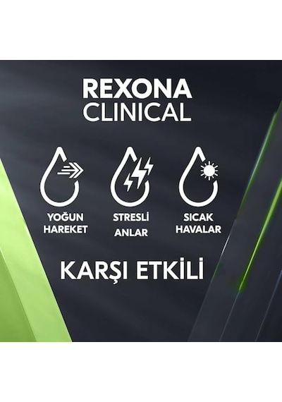 Rexona Clinical Protection Erkek Stick Deodorant Active Fresh Ter Kokusuna Karşı Koruma 45 Ml