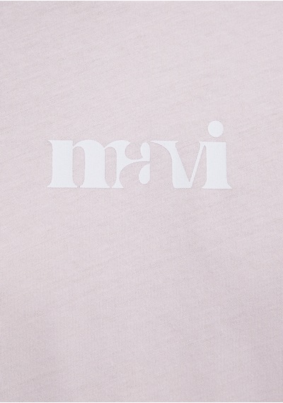 Mavi - Mavi Logo Baskılı Pembe Tişört 1612241-89200 Pembe