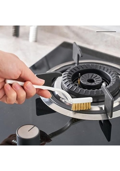 Tr 3lü Tel Fırça Aspiratör,ocak,banyo,musluk,duşakabin,lavabo,fırın İçin Temizlik Fırça Seti Derz Araları,ya