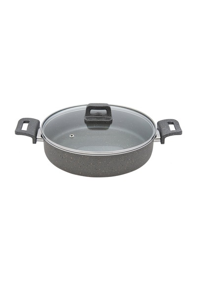 Granit Karnıyarık Tenceresi - Gri - 28 Cm Çok Renkli