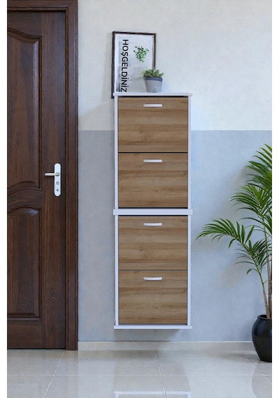 Eliusta Slim 4 Düşer Kapaklı 52 Cm Meşe Asma Ayakkabılık Kapı Önü/antre 52x156x26 Cm Ayakkabılık Meşe Eliusta Slim 4 Düşer Kapaklı 52 Cm Meşe Asma Ayakkabılık Kapı Önü/antre 52x156x26 Cm Ayakkabılık Meşe
