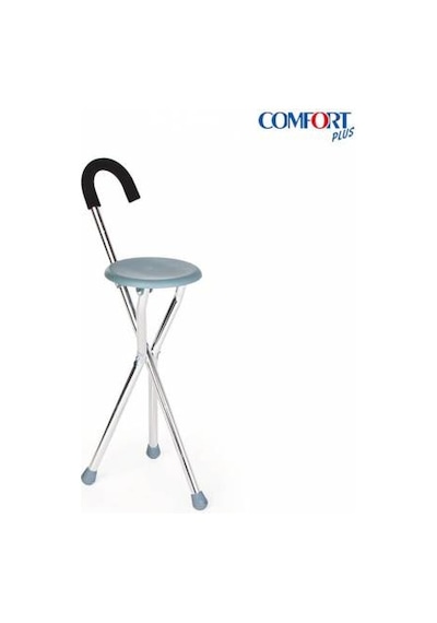 Comfort Plus Ky911L Oturaklı Baston Katlanır Tabure Baston