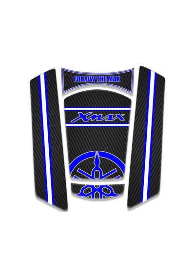 Yamaha Xmax Uyumlu Mavi Tank Pad 2025-2026 Diğer