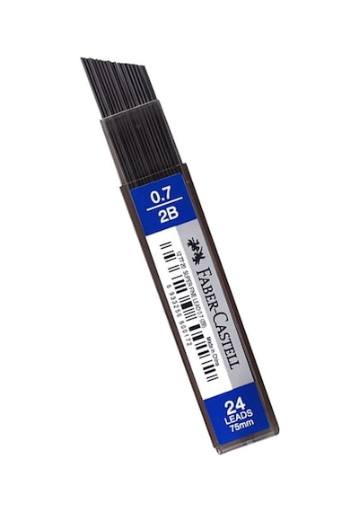 Faber Castell Faber Castel 2B 0.7 Mm 24 Kalem Ucu 60 Mm 3 Adet