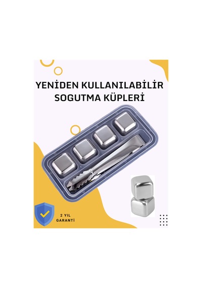 Paslanmaz Metal Buz Küpleri-çok Amaçlı Kullanıma Uygun Belirtilmemiş