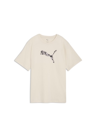 Puma Essential Graphic Animal Kadın Bej Günlük Stil T-shirt 69182187