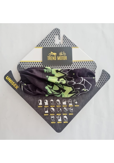 Buff Maske Bandana Green - Motosiklet Atv Bisiklet