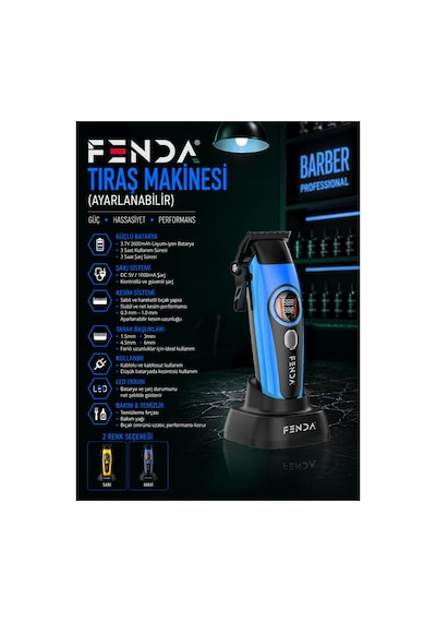 Tıraş Makinesi Mavi Fndsklks0014blue