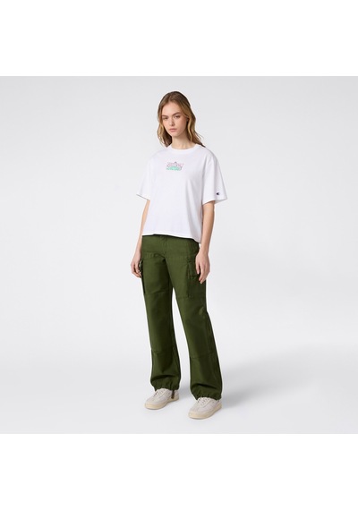 Champion Relaxed Fit Kadın Beyaz T-shirt 118389 2800324