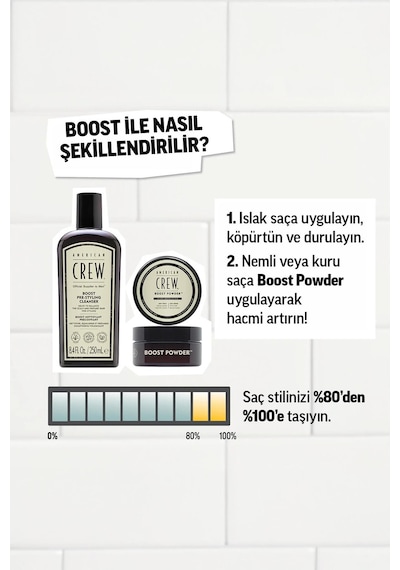 Crew Boost Shampoo 250ml & Boost Powder 10g Diğer