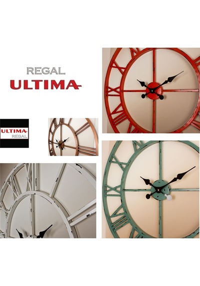Regal 2688 B Ferforje 76 Cm Roma Rakam Iskelet Duvar Saati Siyah