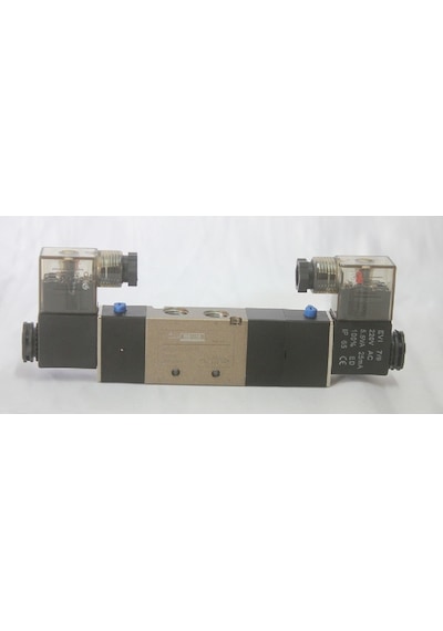Elektrik Uyarili Kapalı Merkez Çift Bobin 5/3 Valf 4V330C-10-2