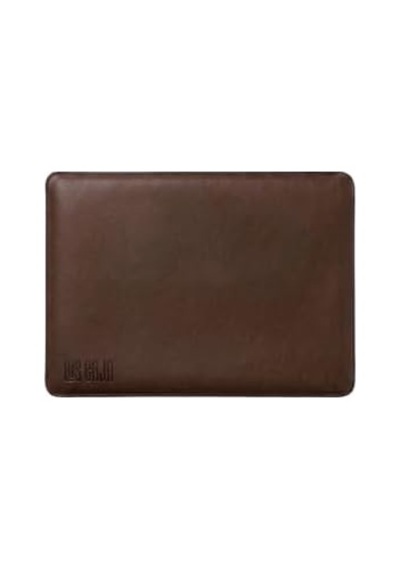 Minimalist 13 İnç Laptop Kılıfı, Vegan Deri, Su İtici Özellikli, Bilgisayar Notebook Laptop Çantası Acı Kahve, 13 İnç