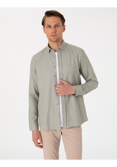 Pierre Cardin Erkek Haki Gömlek Desenli 50306996-vr027 Haki