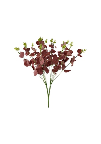 Yapay Çiçek Okaliptus Demet Kırmızı Aradal Garnitür Eucalyptus