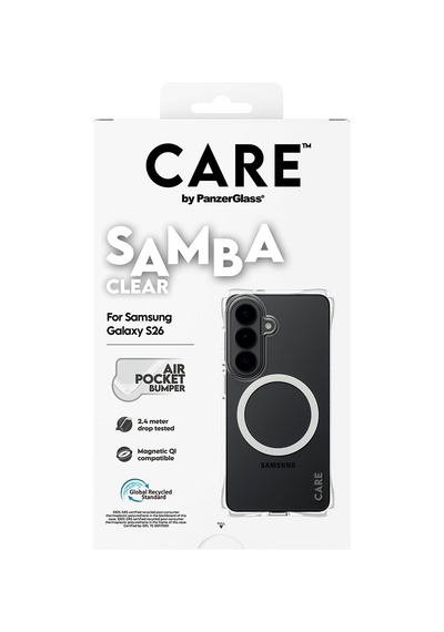 Care By Panzerglass Samba Qi Samsung Uyumlu Galaxy S26 Şeffaf-beyaz Kılıf