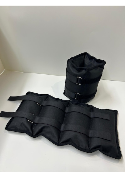Me&ra Sport 2 Kg X 2 Adet El Ayak Bilek Ağırlık Seti Kum Ağırlık Torbası siyah