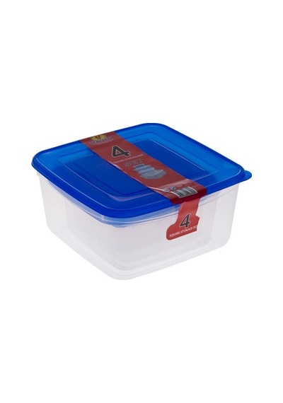 Mutfak Buzdolabı Gıda Bakliyat Saklama Kabı Plastik 4'Lü Set