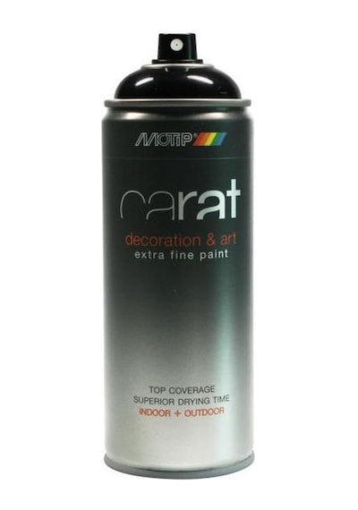 Motip Carat Parlak Antrasit Gri Sprey Boya 400 ML - Ral7016