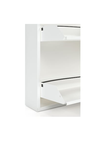 Ceha Tablalı 4'lü Metal Ayakkabılık - Beyaz K.AYK-2.4/T/P 9010