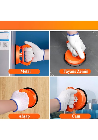 Vantuz Cam Vantuzu Vakumlu Cam Fayans Ahşap Tutucu Taşıma Araba Kaporta Göcük Çektirme Plastik Tekli