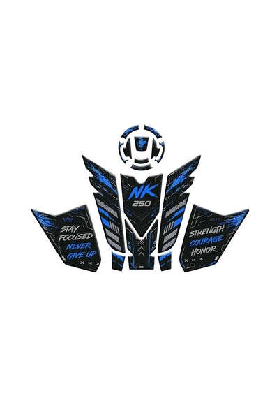 Cf Moto 250 Nk 2023 - 2026 Uyumlu Tank Pad Set 005 Çok Renkli