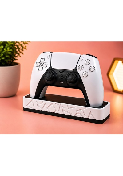 Veriqo 3d Ps5 Dualsense Uyumlu Oyun Kolu Standı Gamepad Tutucu Controller Standı Beyaz